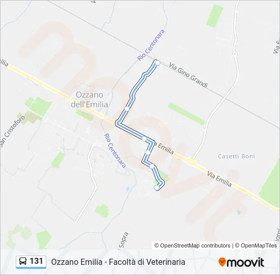 131 Bus Line Map