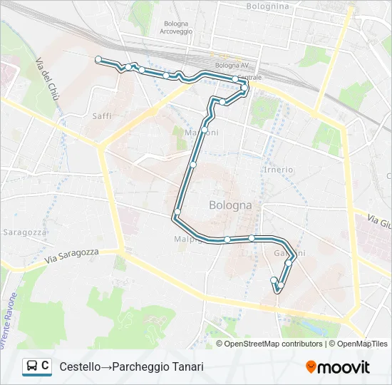 C Bus Line Map