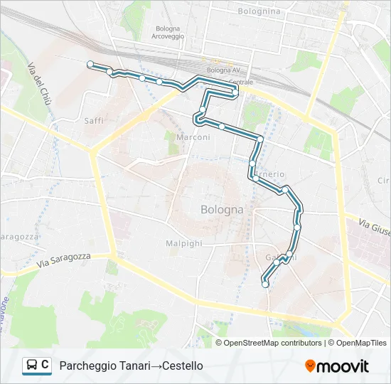 C Bus Line Map