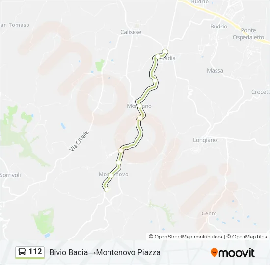 112 Bus Line Map
