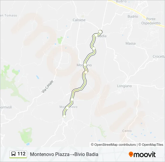 112 Bus Line Map