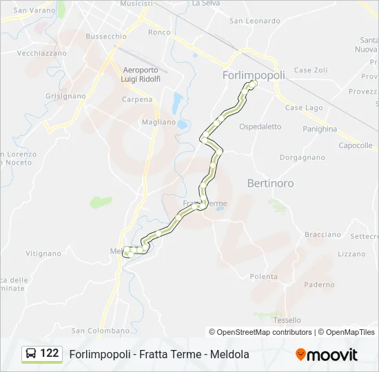 122 Bus Line Map