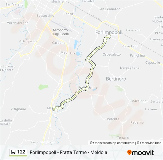 122 Bus Line Map