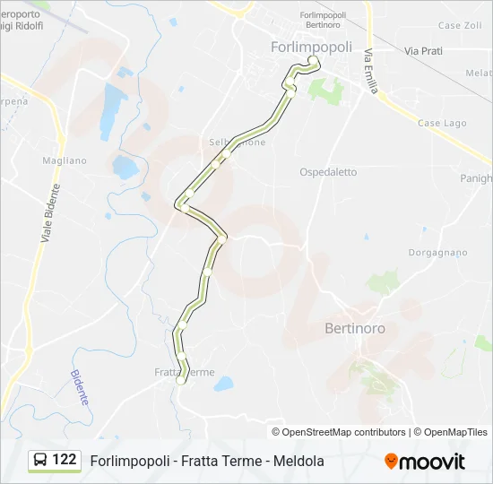 122 Bus Line Map
