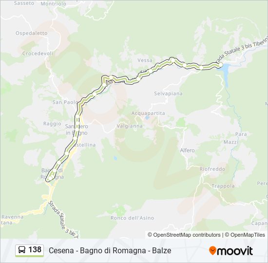 138 bus Line Map