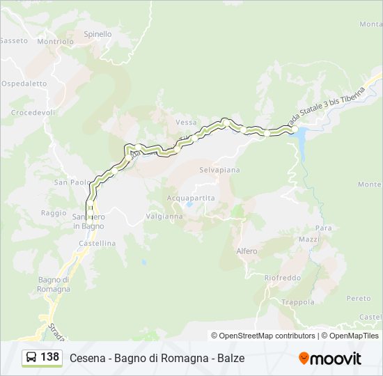 138 bus Line Map