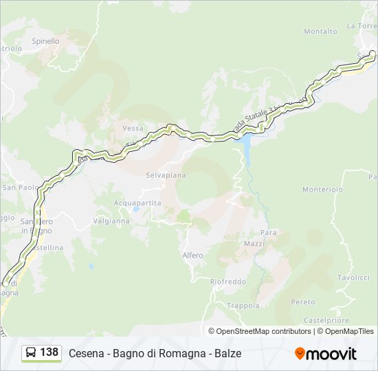 138 bus Line Map