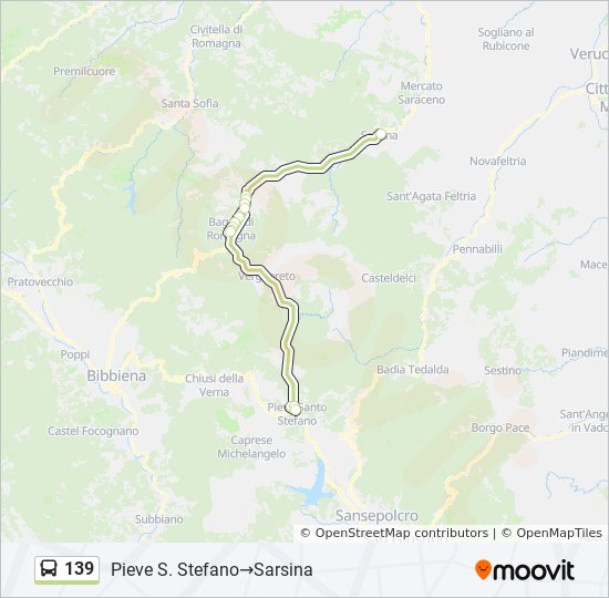 139 bus Line Map