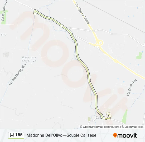 155 Bus Line Map