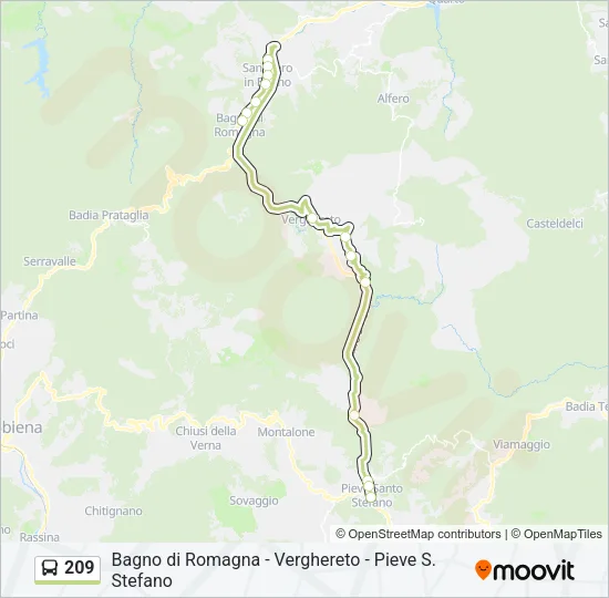 209 Bus Line Map