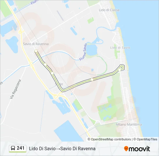 241 Bus Line Map