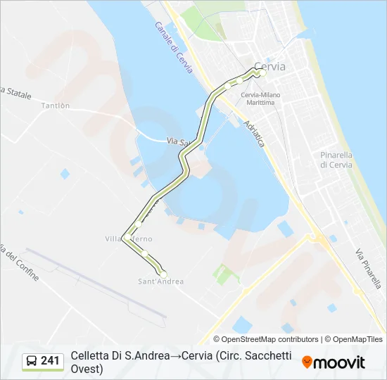 241 Bus Line Map