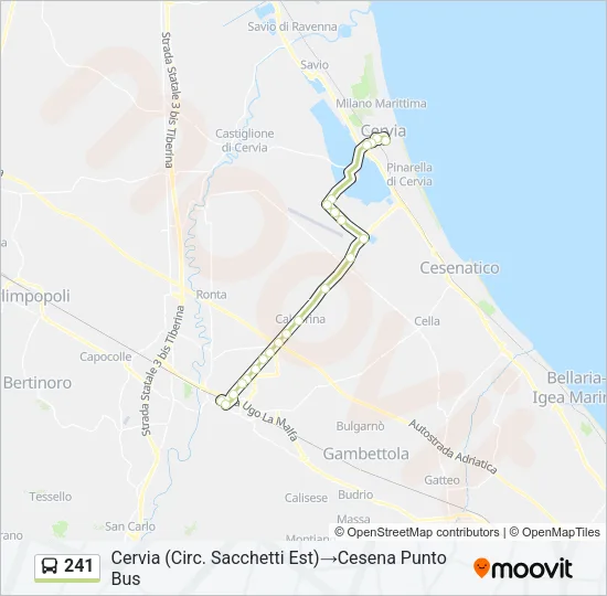 241 Bus Line Map