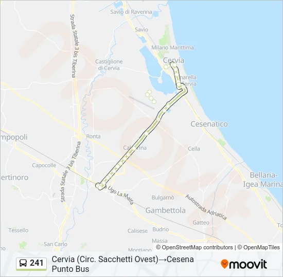 241 Bus Line Map