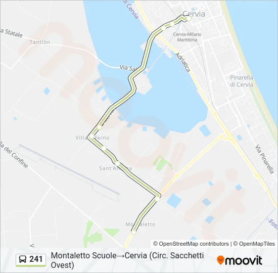 241 Bus Line Map