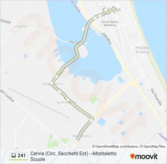 241 Bus Line Map