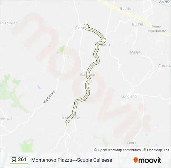 261 Bus Line Map