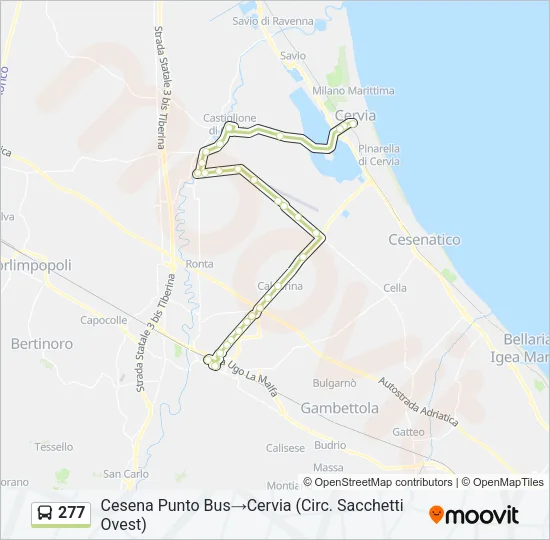 277 Bus Line Map