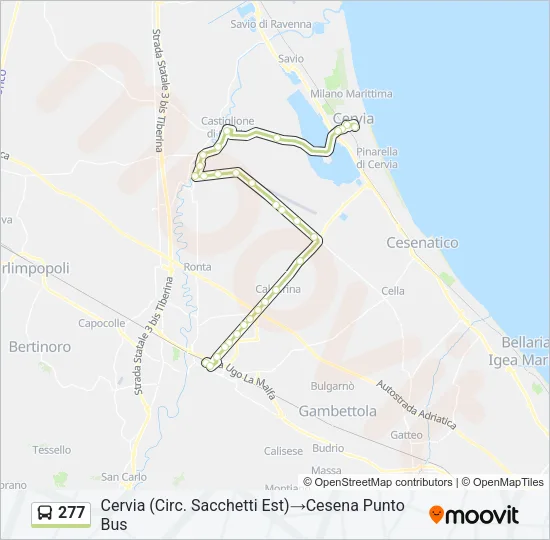 277 Bus Line Map