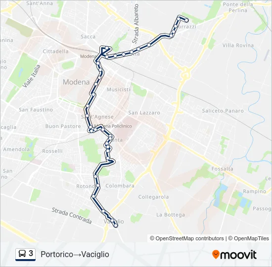 3 Bus Line Map