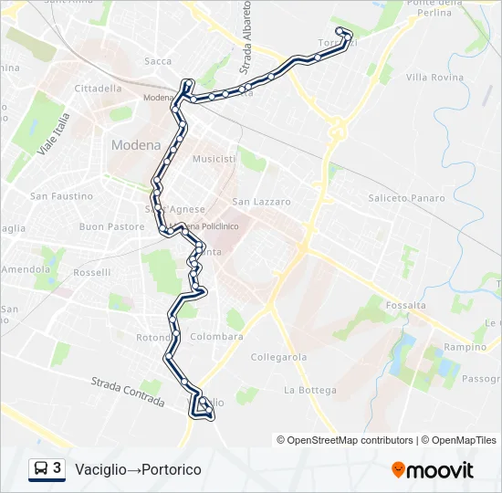 3 Bus Line Map