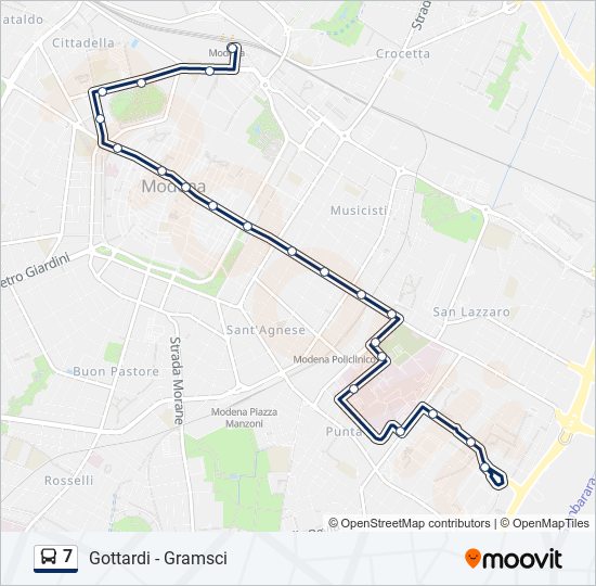 7 bus Line Map