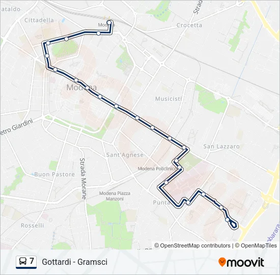 7 Bus Line Map