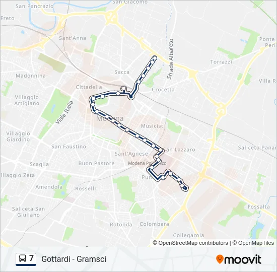 7 Bus Line Map