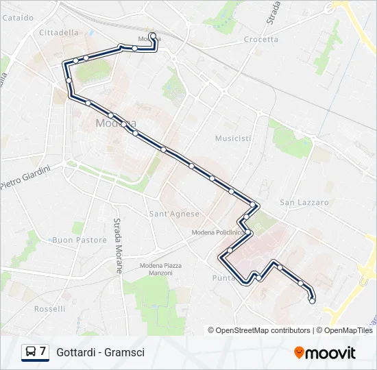 7 Bus Line Map