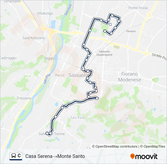 C Bus Line Map