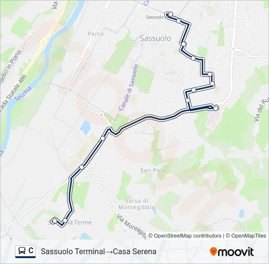 C Bus Line Map