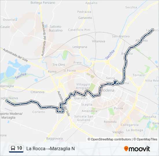 10 Bus Line Map