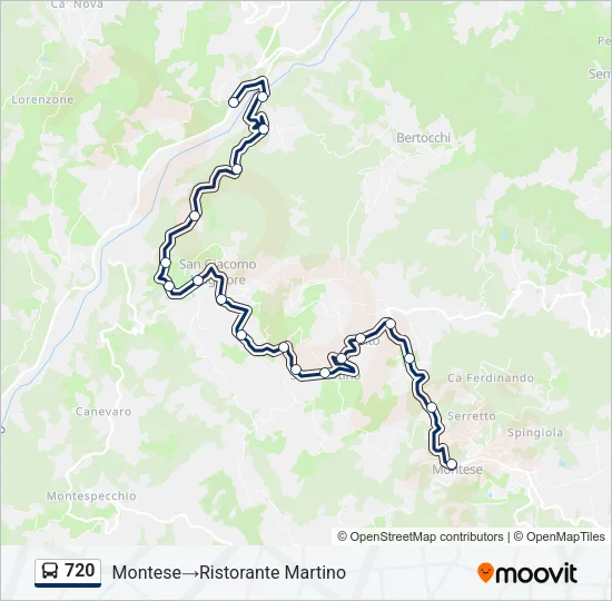 720 Bus Line Map