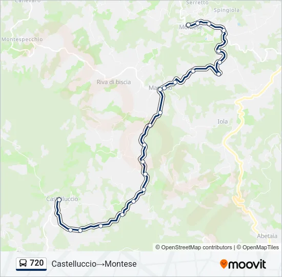 720 Bus Line Map