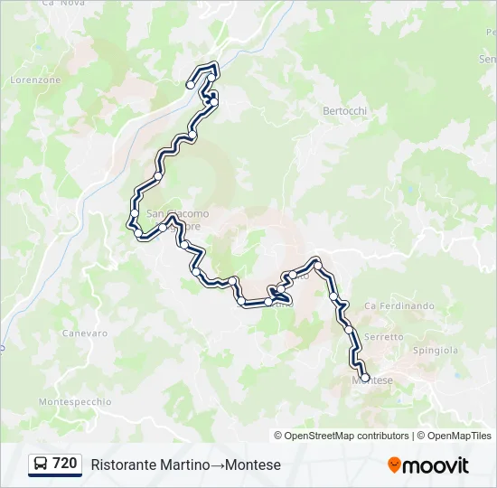 720 Bus Line Map