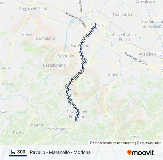 800 Bus Line Map