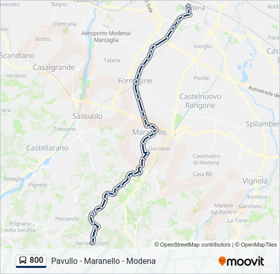 800 Bus Line Map