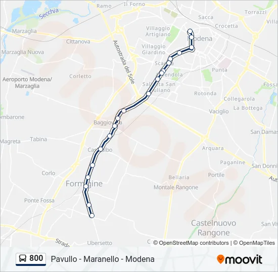 800 Bus Line Map