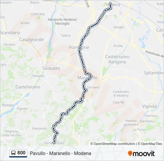 800 Bus Line Map