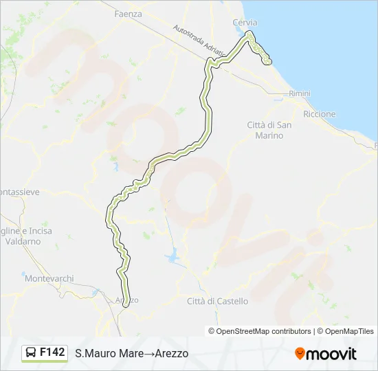 F142 Bus Line Map