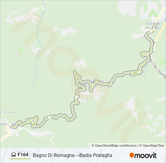 F164 bus Line Map