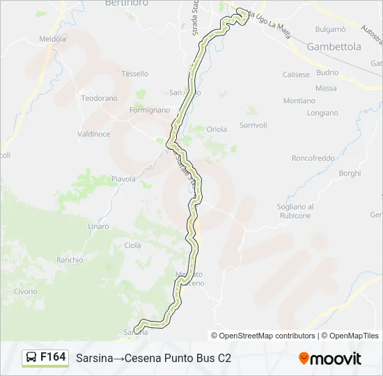 F164 Bus Line Map