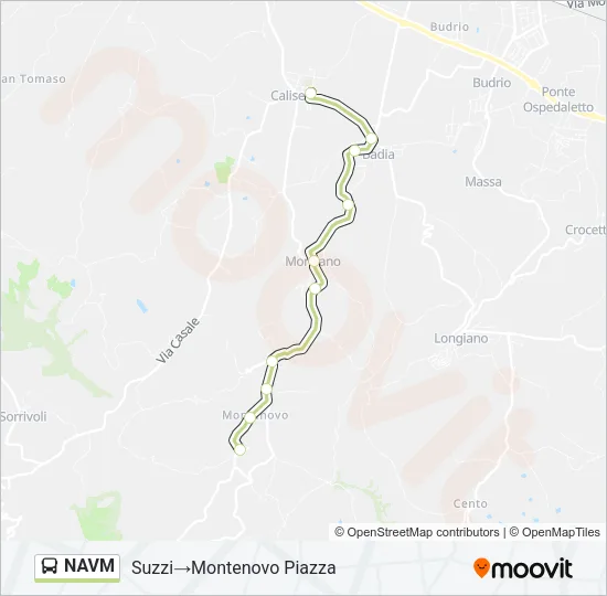 NAVM Bus Line Map