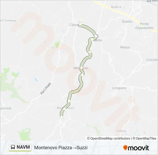 NAVM Bus Line Map