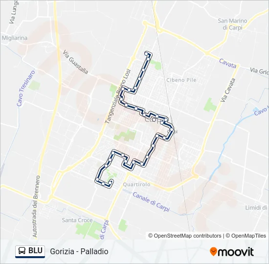BLU Bus Line Map
