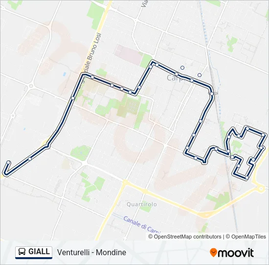GIALL Bus Line Map