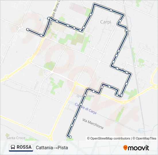 ROSSA Bus Line Map