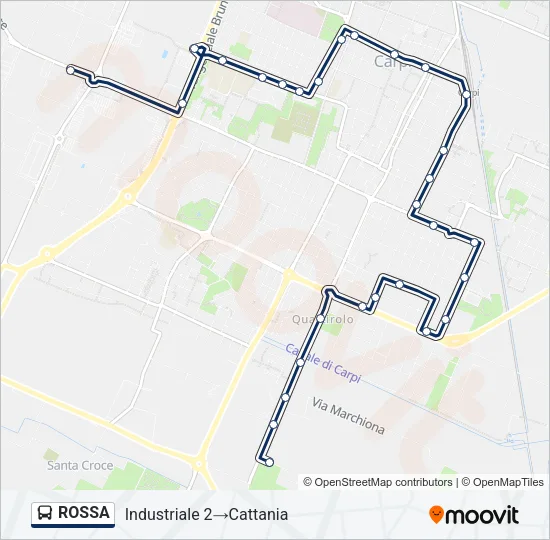 ROSSA Bus Line Map