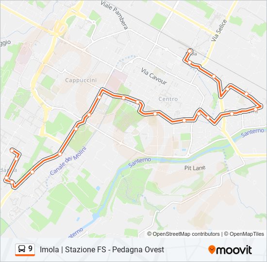 9 bus Line Map