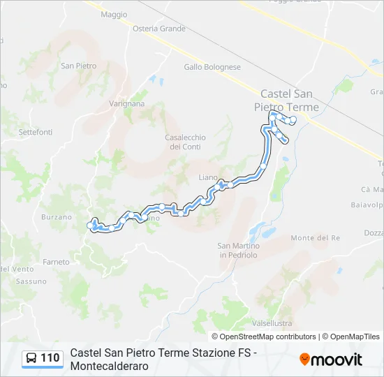 110 Bus Line Map